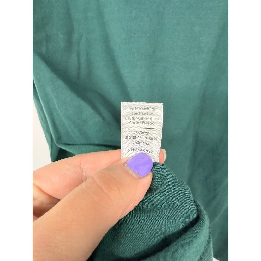 Marine Layer Archive Chest Stripe 1/4-Zip Jacket Pullover SZ LARGE Green & Blue - Picture 7 of 9